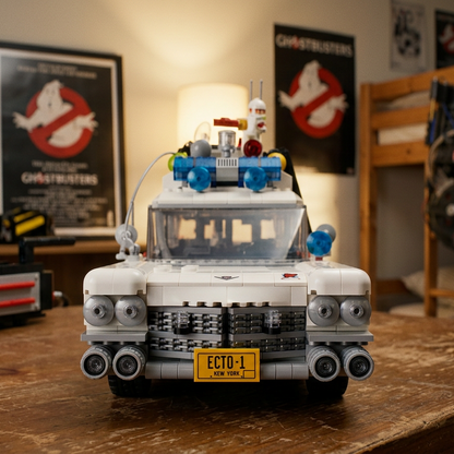 Cadillac ECTO-1 dos Ca&ccedil;a-Fantasmas (2352 pe&ccedil;as)