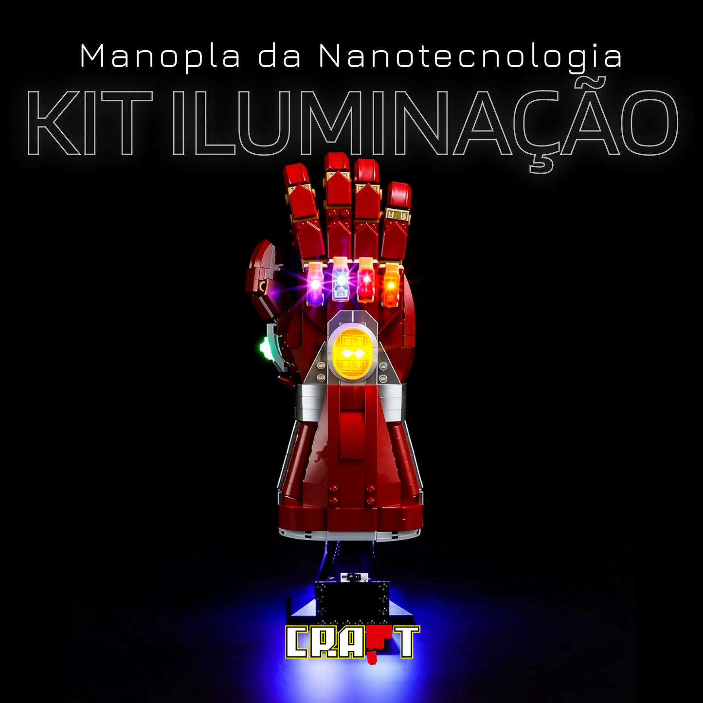 Kit de Ilumina&ccedil;&atilde;o para Manopla da Nanotecnologia (675 pe&ccedil;as)