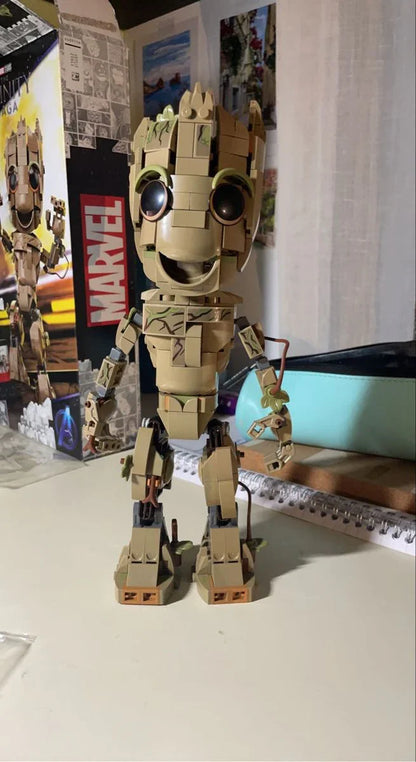 Eu sou o Groot - vis&atilde;o completa - Brics Craft