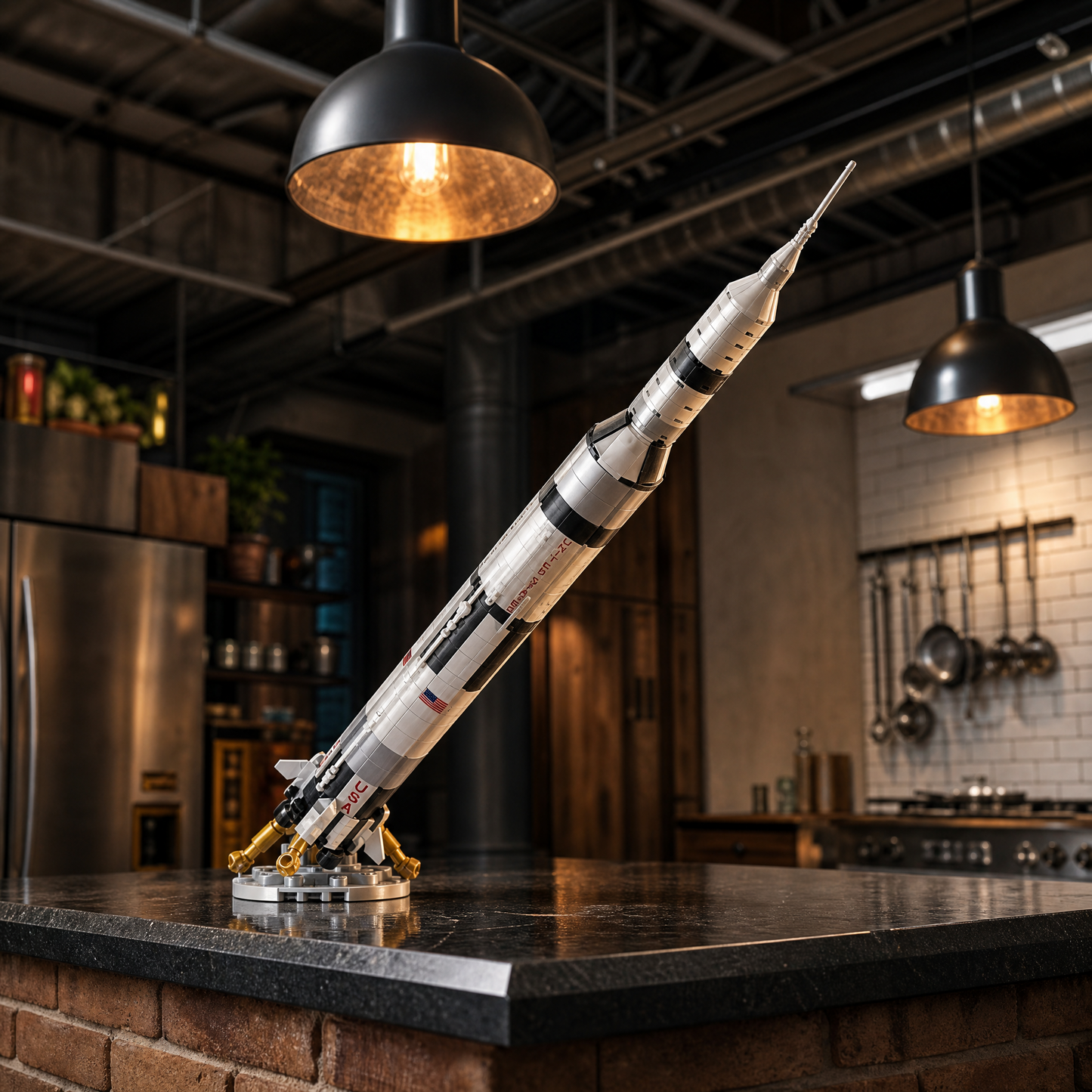 Oferta Exclusiva deste An&uacute;ncio | NASA Apollo Saturn V (602 pe&ccedil;as)