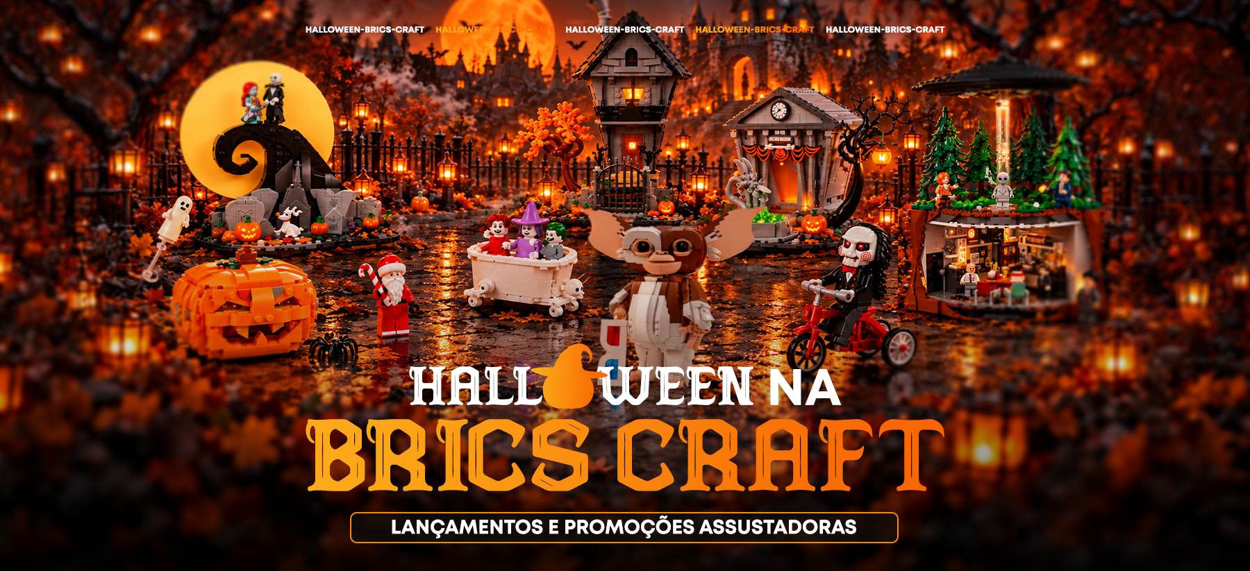 Banner Halloween na Brics Craft
