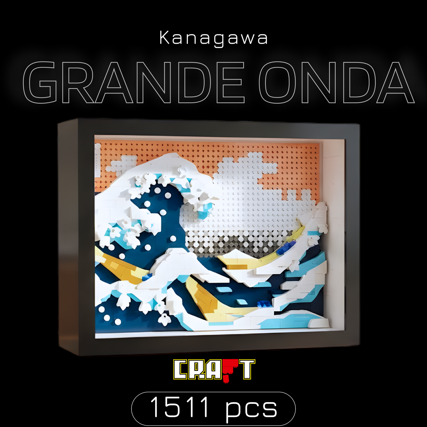 O Museu: A Grande Onda de Kanagawa (1511 micro-pe&ccedil;as)