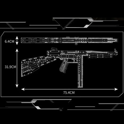 Submetralhadora Tommy Gun (1208 pe&ccedil;as)