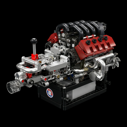 Motor com Transmiss&atilde;o V8 (787 pe&ccedil;as)