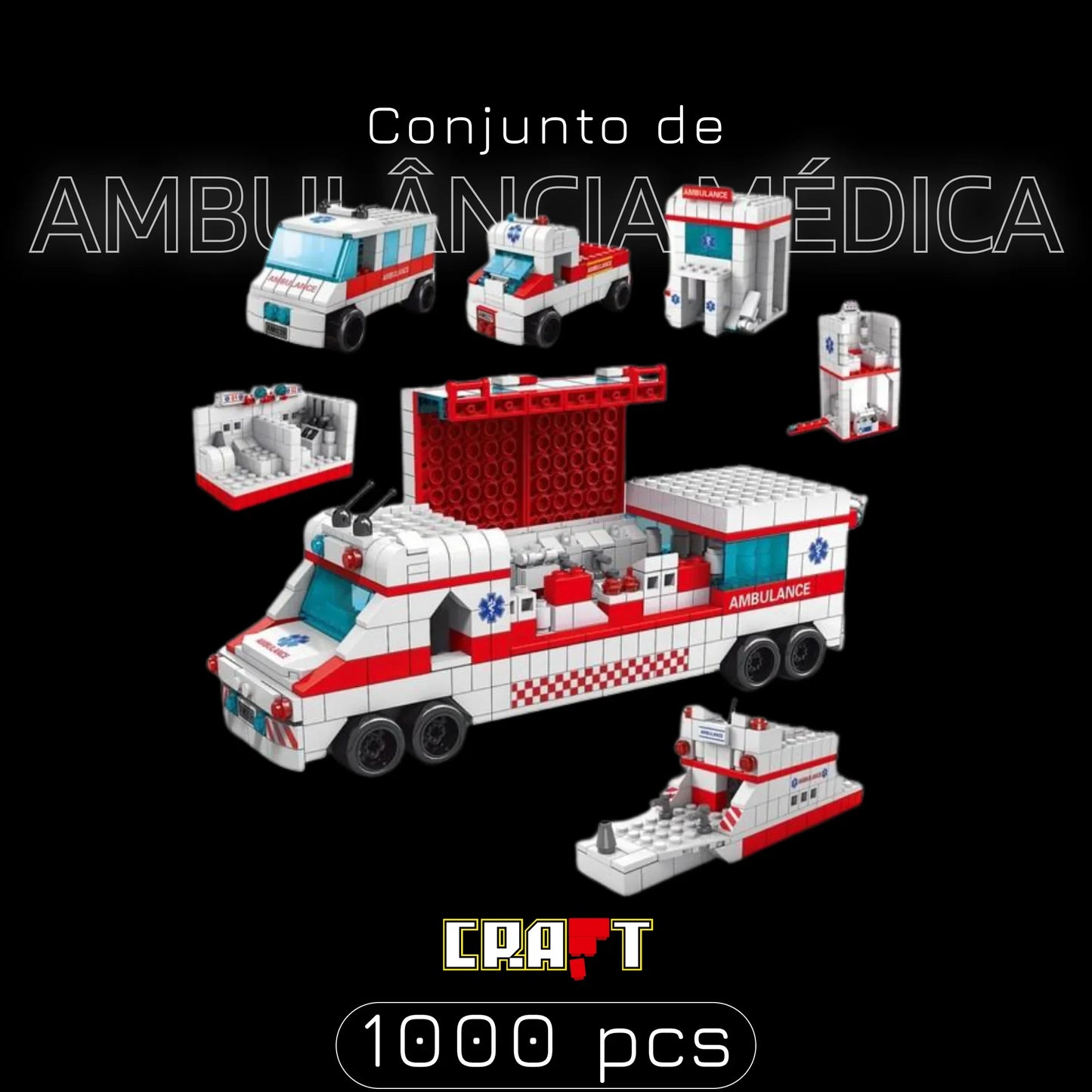 Ambul&acirc;ncia M&eacute;dica (1000 pe&ccedil;as)