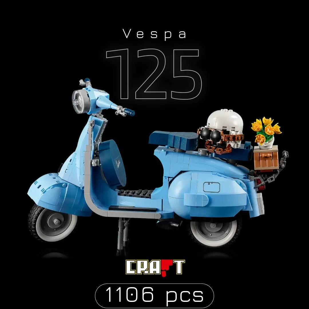Vespa 125 (1106 pe&ccedil;as) - Brics Craft