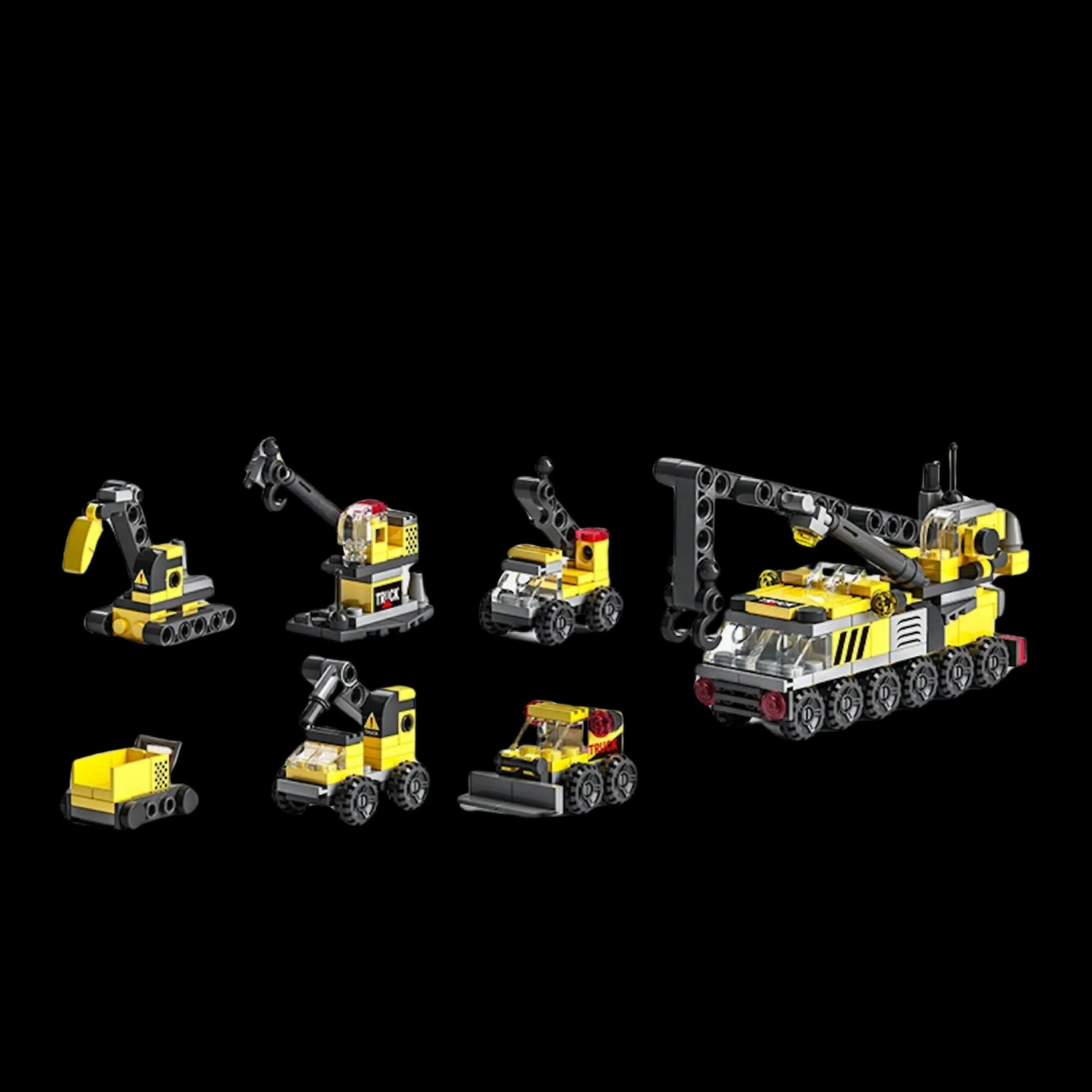 6 Carros de Constru&ccedil;&atilde;o em 1 (142 p&ccedil;s) - Brics Craft