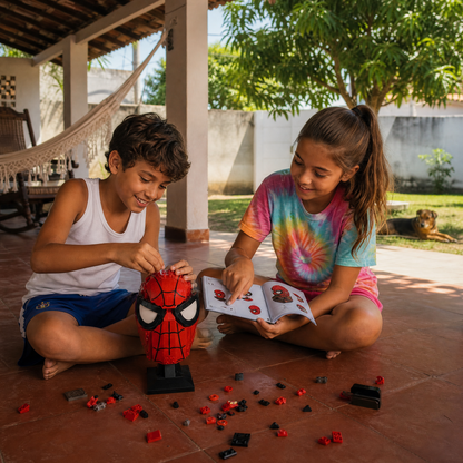 M&aacute;scara do Homem-Aranha (487 pe&ccedil;as)