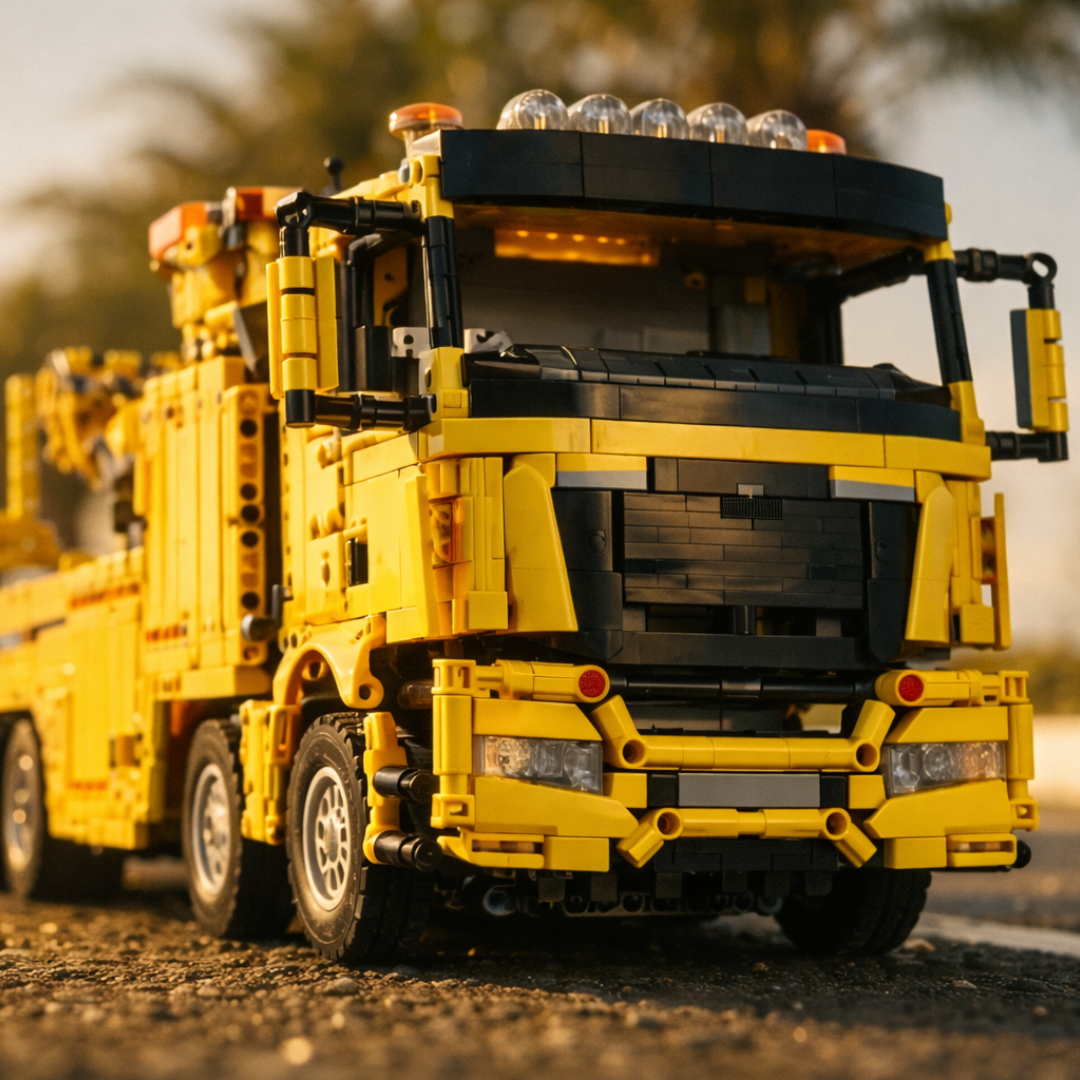 Caminh&atilde;o Guincho MAN TGS Amarelo (4.883 pe&ccedil;as)