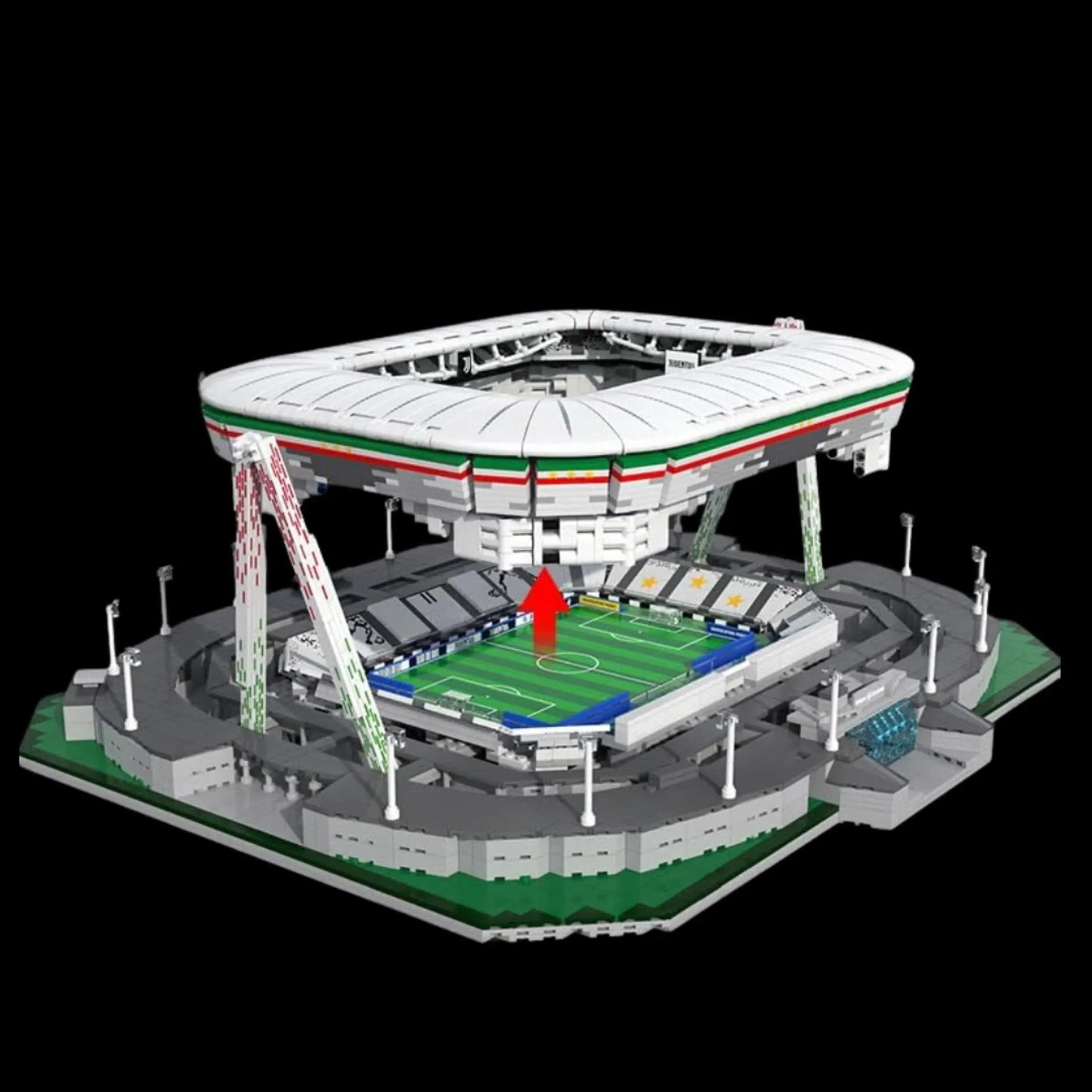 est&aacute;dio de futebol 3638 pcs - Brics Craft