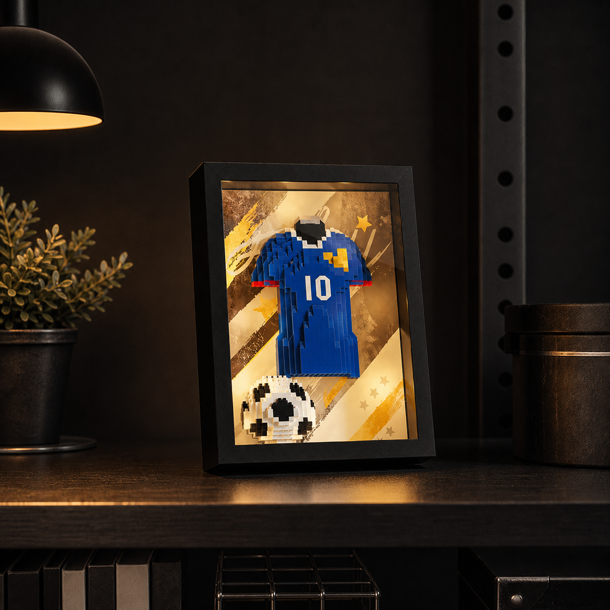 Copa do Mundo 2026 - Porta-Retrato Camisa da Fran&ccedil;a N10 - imagem 01 - Brics Craft
