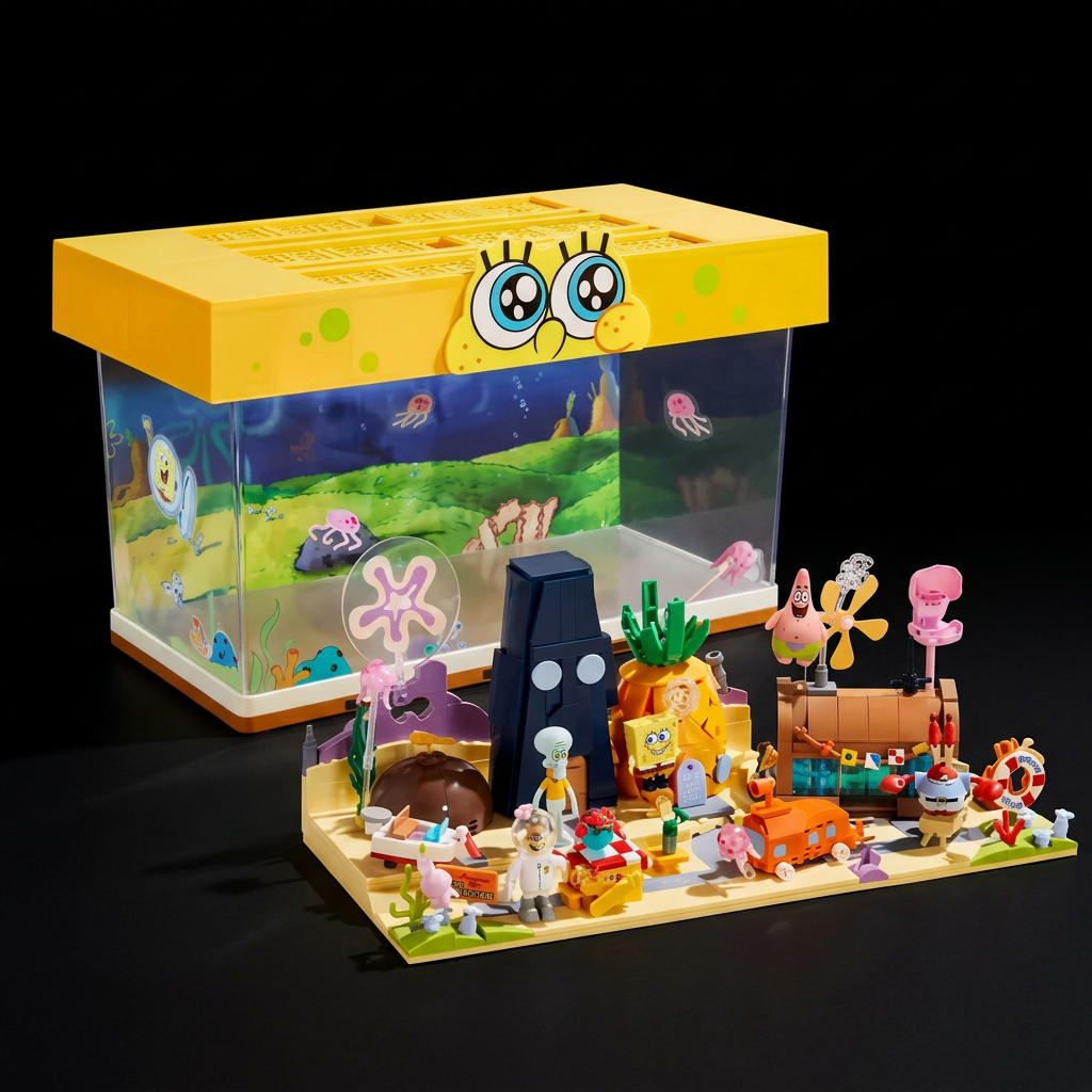 Bob Esponja - Praia da Fenda do Biquini (1140 pe&ccedil;as)
