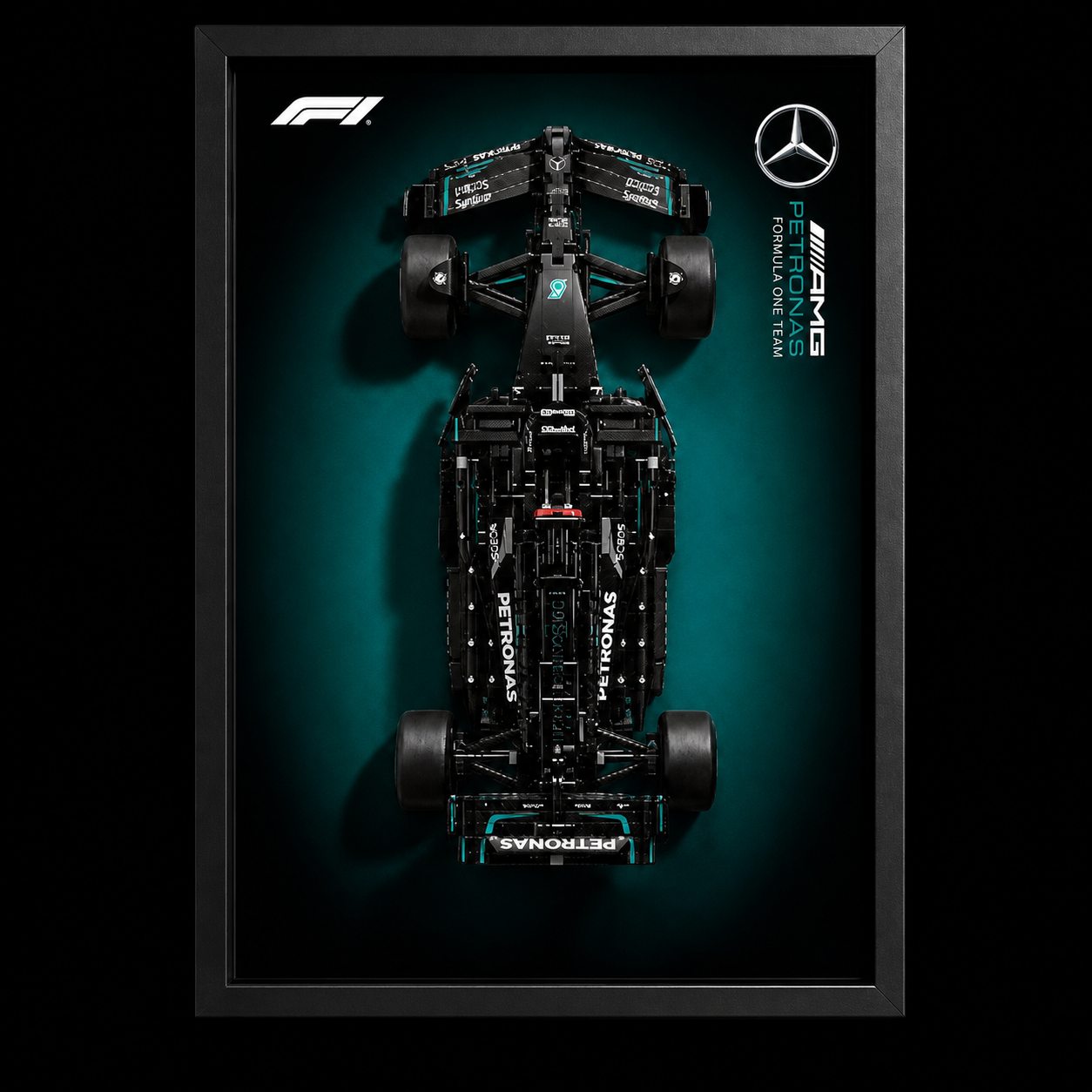 Quadro Fosco para a F&oacute;rmula-1 Mercedes-AMG W14