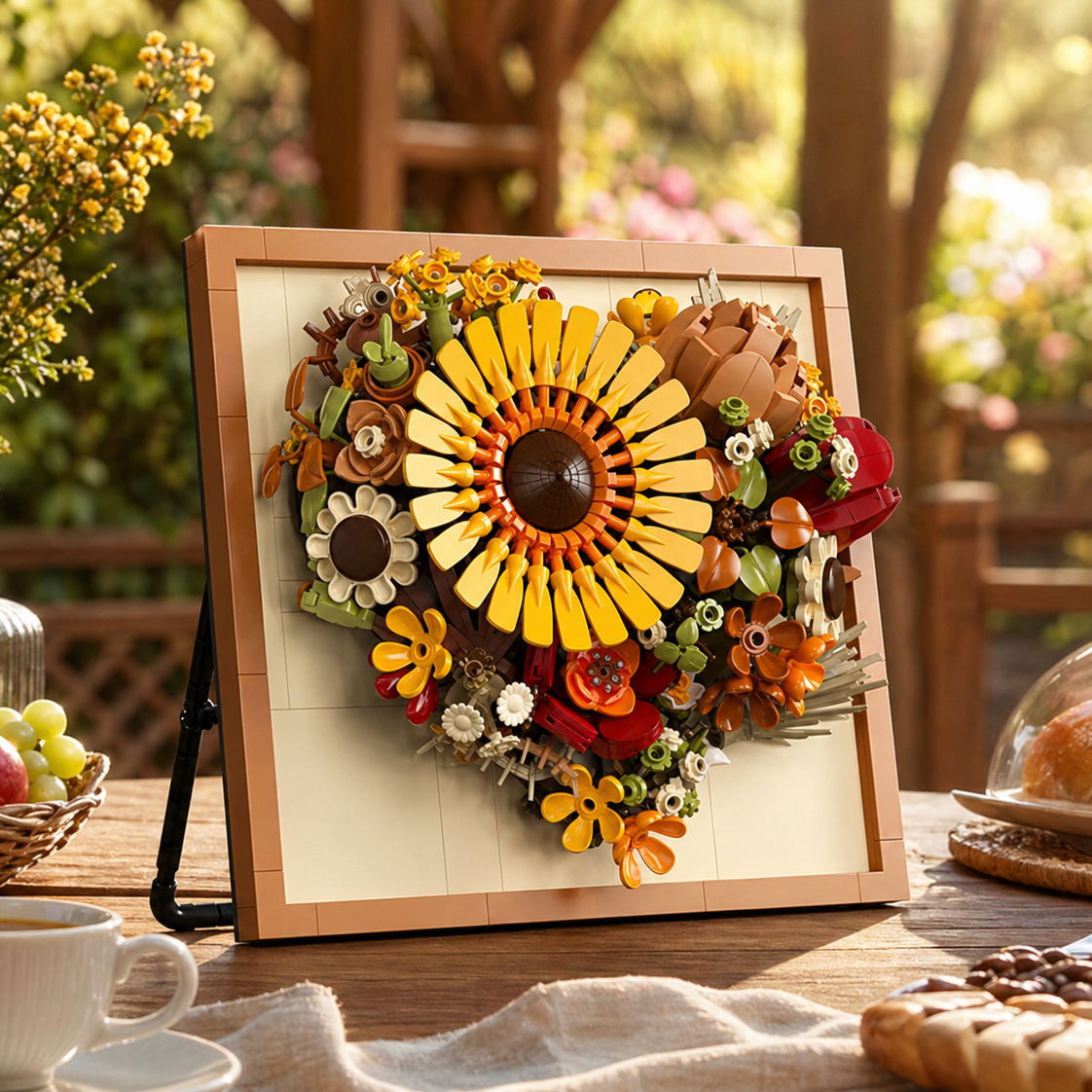 Moldura Floral 3D - Girassol (727 pe&ccedil;as)